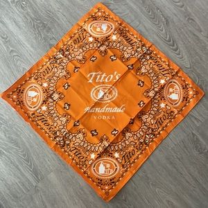 Tito’s Handmade Vodka Orange Bandana